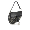 Сумка Saddle Bag Blue Oblique Jacquard and Smooth Calfskin M0455SMSM-M196