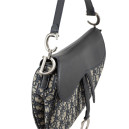 Сумка Saddle Bag Blue Oblique Jacquard and Smooth Calfskin M0455SMSM-M196