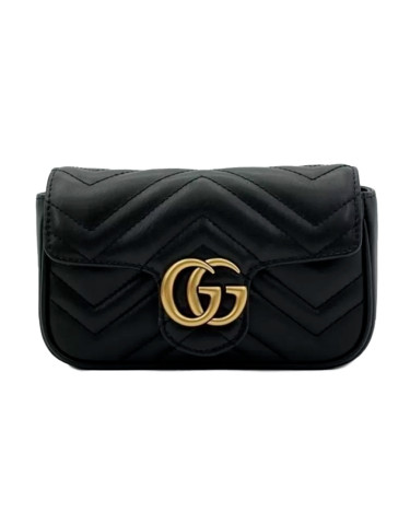 Сумка Gucci Marmont Mini Black Gold 443497 DTDIC 1000