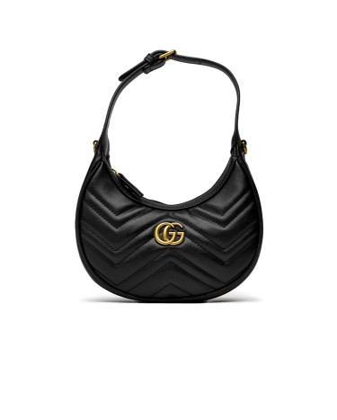 Сумка Gucci Half Moon Marmont Leather Shoulder Bag 864452 AKJ9I 1000