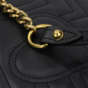 Сумка Mini Bolso De Hombro Redondo Negro Matelasse GG Marmont 186070 MBDHR 8690