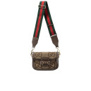 Сумка Horsebit 1955 Textile Mini Bag Brown Beige 446622 BLKCD 2015