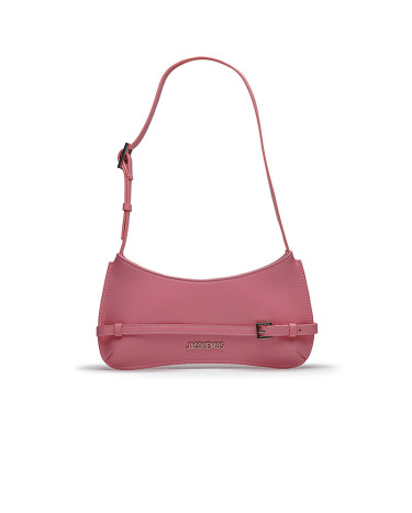 Le Bisou Ceinture Leather Shoulder Bag in Pink 236698K846854