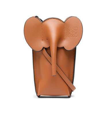 Сумка Loewe Elephant Pocket Bag in Classic Calfskin Brown B553B30V20
