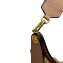 Сумка Luna Leather Shoulder Bag in Beige 1389678