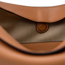 Сумка Luna Leather Shoulder Bag in Beige 1389678