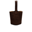 Mini Pebble Bucket Bag Brown Suede A779K70R80