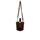 Mini Pebble Bucket Bag Brown Suede A779K70R80