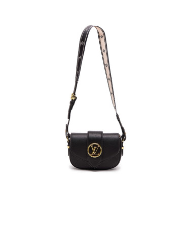 Pont 9 Soft PM Black Leather Bag 89565600