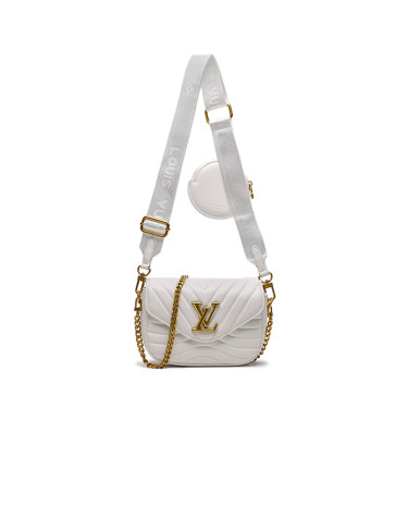 New Wave Multi Pochette Bag White Gold 89569590