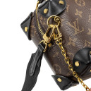 Сумка Monogram Petite Malle Souple Canvas Shoulder Bag Brown Black 81216980