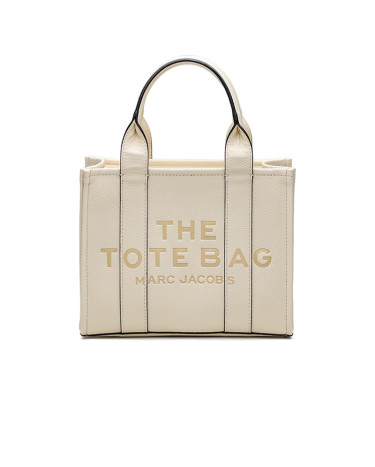 The Leather Small Tote Bag Cream H008M21BE25