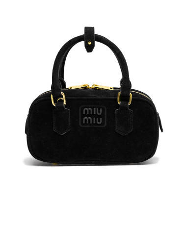 Miu Miu Arcadie Suede Bag Black 5BC125 E30 B9989 B SUE