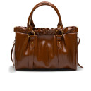 Сумка Brown Vitello Lux Leather Gathered Tote 5BC125 Q70 V7474 O ZAZ