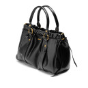 Сумка Black Vitello Lux Leather Gathered Tote 5BC125 Q70 V7474 O BLK