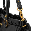 Сумка Black Vitello Lux Leather Gathered Tote 5BC125 Q70 V7474 O BLK