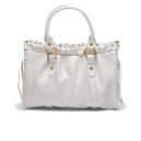 Сумка Cream Vitello Lux Leather Gathered Tote 5BC125 Q70 V7474 O WHT