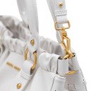 Сумка Cream Vitello Lux Leather Gathered Tote 5BC125 Q70 V7474 O WHT