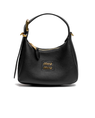 Сумка Miu Miu Leather Hobo Bag Black 5BC300 E45 V5055 R BLK