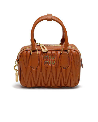 Bag Arcadie Matelassé Nappa Leather Bag Brown 5BC200 V10 Y8890 N BRN