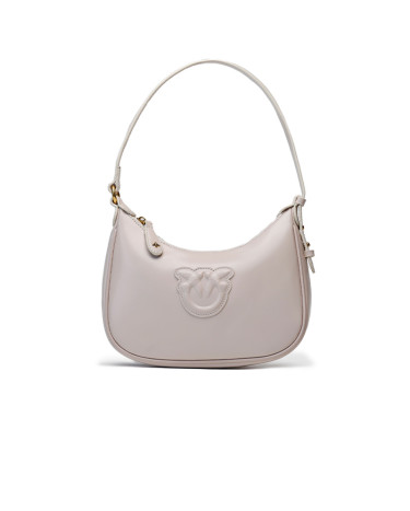Сумка Pinko Half Moon Bag Simply Cream With Leather Buckle QP26SER5U8