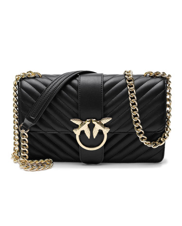 Сумка Classic Love Bag One Chevron Black Gold OP27BLK6O7