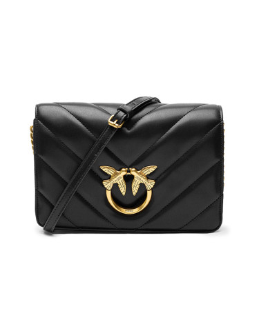 Сумка Pinko Large Love Bag Click Big Chevron Black OP25BLK3U6