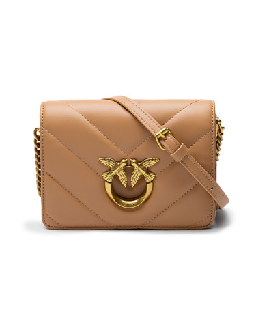 Сумка Mini Love Bag Click Big Chevron Beige OP18BEI3U6