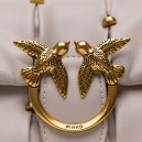 Сумка Grey Quilted Leather Love Mini Puff Staples OC21PUB9U7