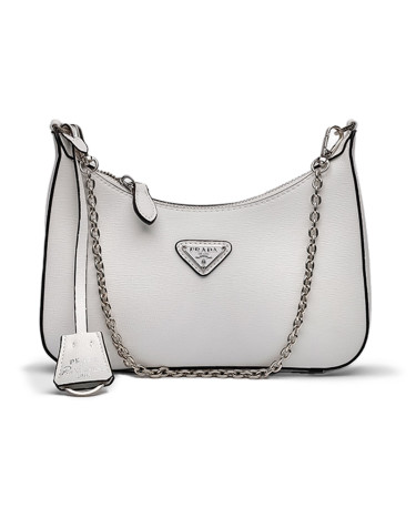 Re-Edition 2005 Saffiano Leather Bag White 1BH204-NZV-F0PCL-V-V5B
