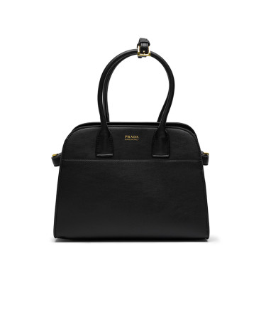 Medium Black Leather Tote Bag 1BG538-VOOO-2-CYS