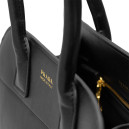 Сумка Medium Black Leather Tote Bag 1BG538-VOOO-2-CYS