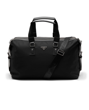 Re-Nylon and Saffiano Leather Duffle Bag 1BA433-FHYC-5-CJF