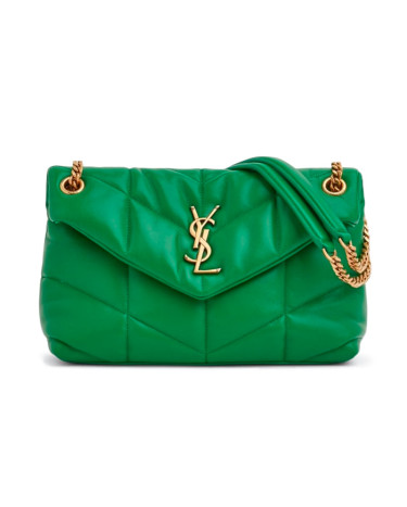 Bag Yves Saint Laurent Puff Green Gold 6628080G12V3385