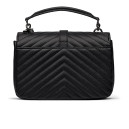 Сумка College Medium in Quilted Leather Black Silver 443380EES3A7009
