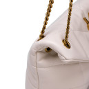 Сумка Puffer Small in Nappa Leather Cream Gold 443050ZSS2U8060