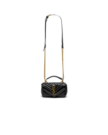 Сумка Yves Saint Laurent College Mini Quilted Crossbody Bag Black 443050ZOP1R6060