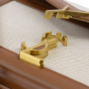 Сумка Beige Canvas Brown Leather Medium Cassandra Chain Bag 532750HZD2J7950