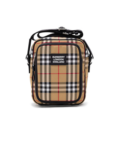 Месседжер Black Quilted Canvas Paddy Crossbody Bag Beige 80976777