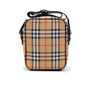 Messenger Black Quilted Canvas Paddy Crossbody Bag Beige 80976777