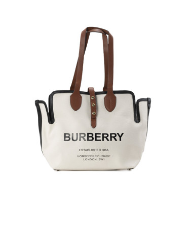 Burberry Soft Cotton Canvas Belt Bag in Malt Brown 8045895