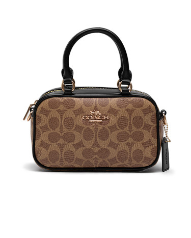 Satchel Crossbody Bag In Signature Beige CF110