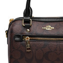 Сумка Rowan Satchel Zip In Signature Canvas Brown CK320