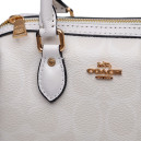 Сумка Rowan White Satchel In Signature Canvas CK330