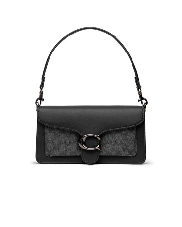 Сумка Coach Tabby Black Grey Shoulder Bag 26 In Signature Canvas CZ275