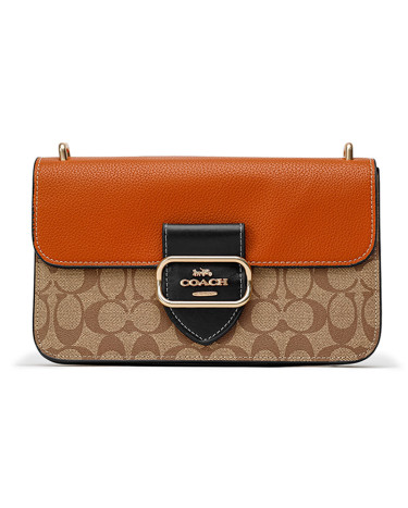 Morgan Shoulder Bag In Colorblock Signature Canvas CF250