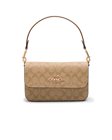 Сумка Brynn Flap Crossbody In Signature Canvas Beige CX435