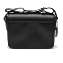 Black League Hybrid Messenger Bag In Smooth Skin CS114