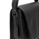 Black League Hybrid Messenger Bag In Smooth Skin CS114