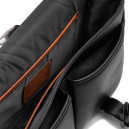 Black League Hybrid Messenger Bag In Smooth Skin CS114